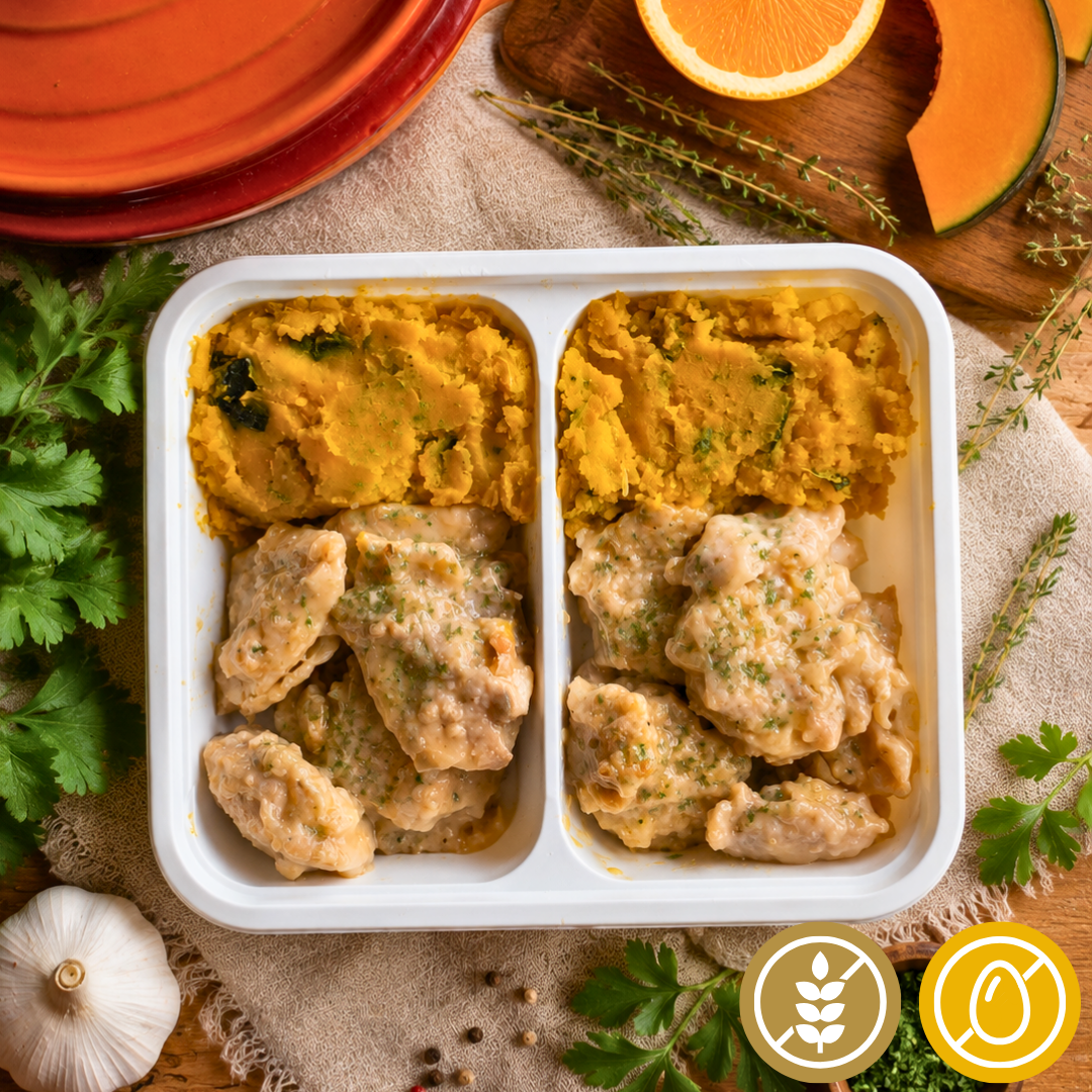 Frango ao Molho de Laranja "Mistura Dupla"