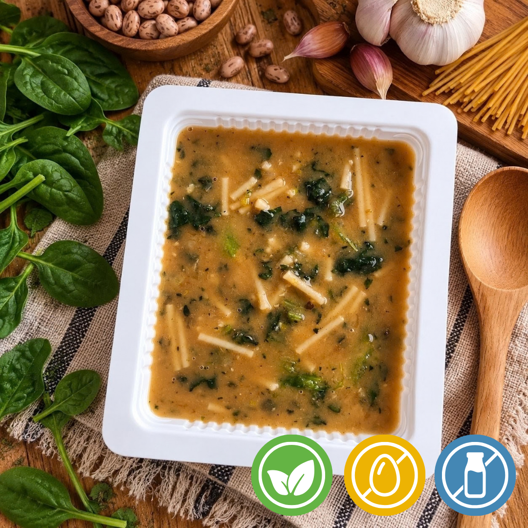 Sopa de Feijão com Espinafre