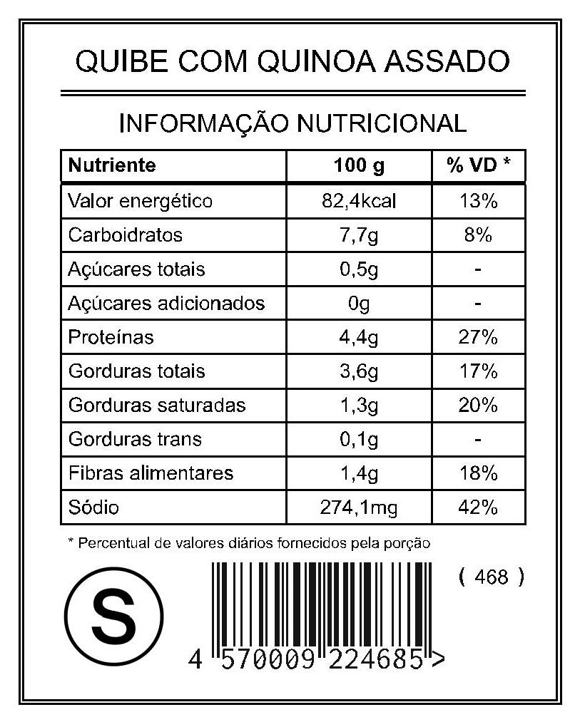 Quibe com Quinoa Assado "S"