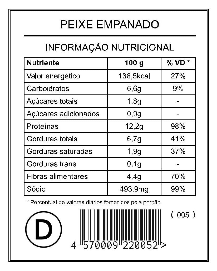 Peixe Empanado "Mistura Dupla"