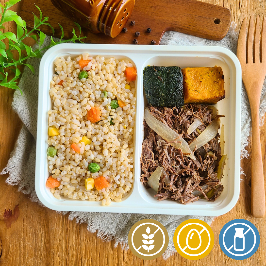 Carne Desfiada Acebolada "S" - Saúde e Sabor