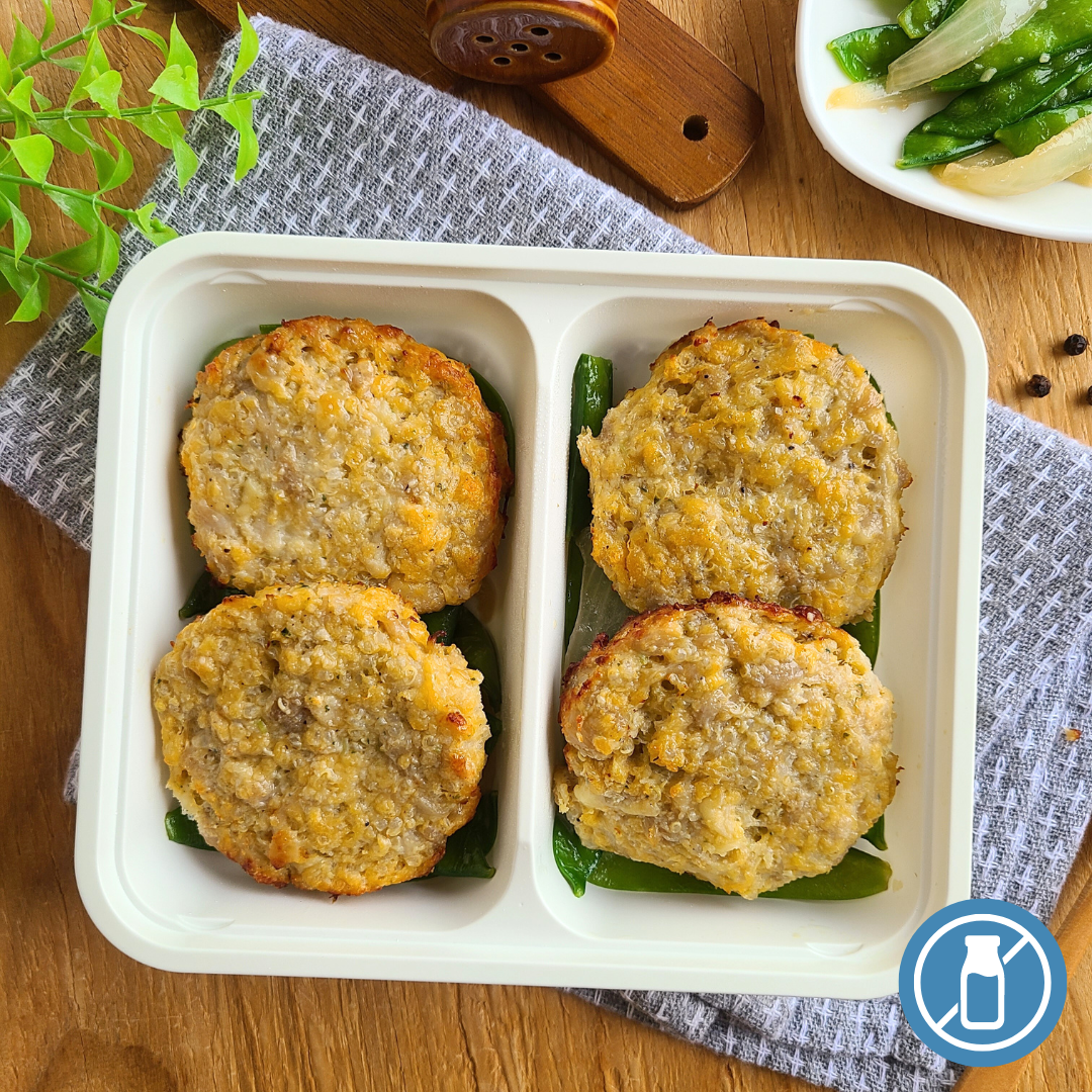 Hamburguinho de Frango com Quinoa "Mistura Dupla" - Saúde e Sabor