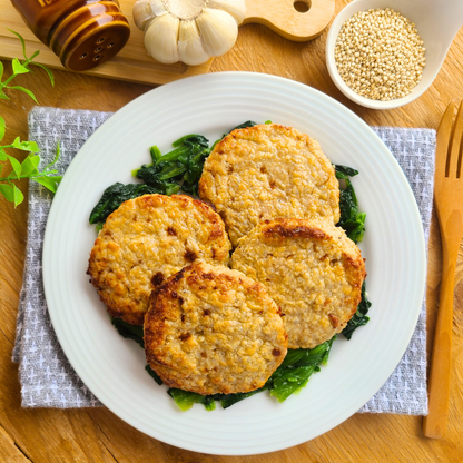 Hamburguinho de Frango com Quinoa "Mistura Dupla"