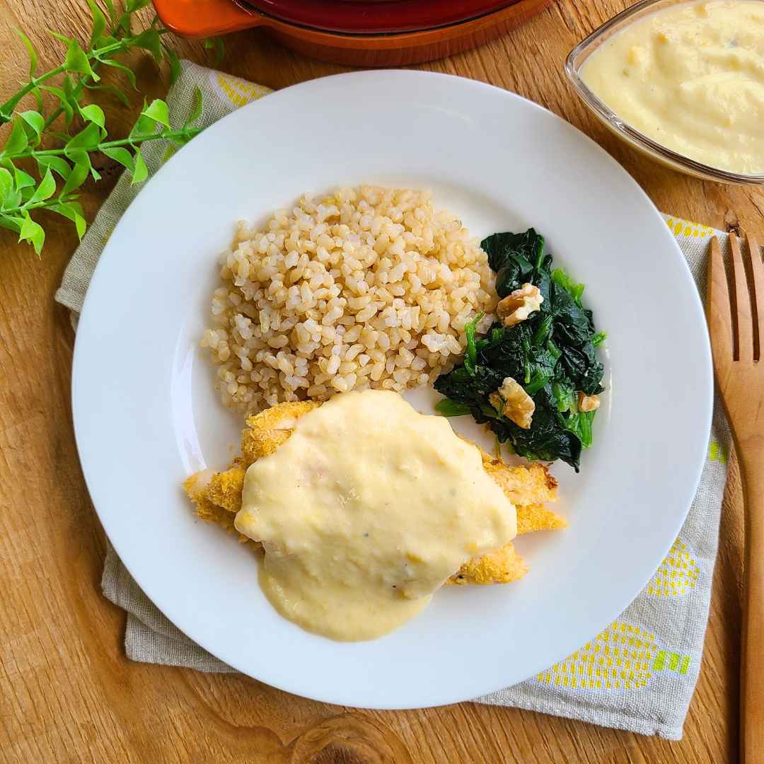 Frango Empanado com Creme Milho "S"