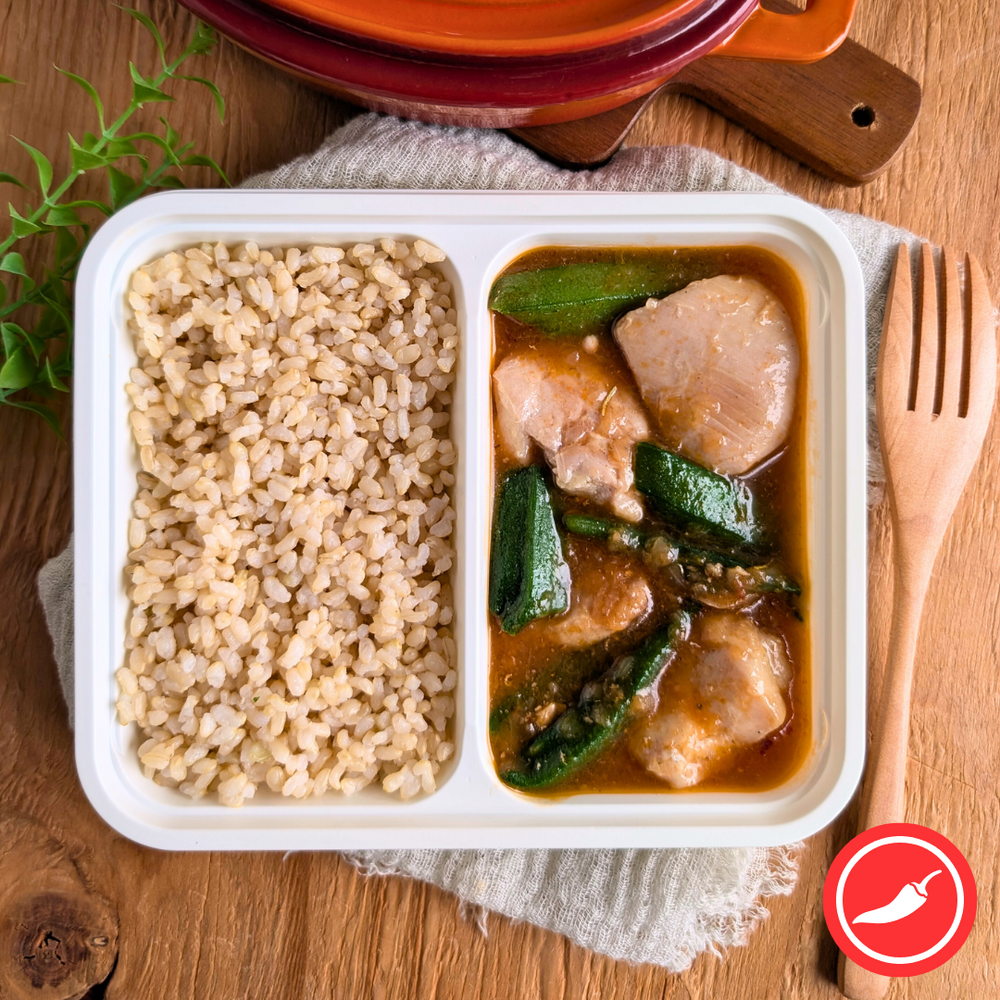 オクラとチキン「S」