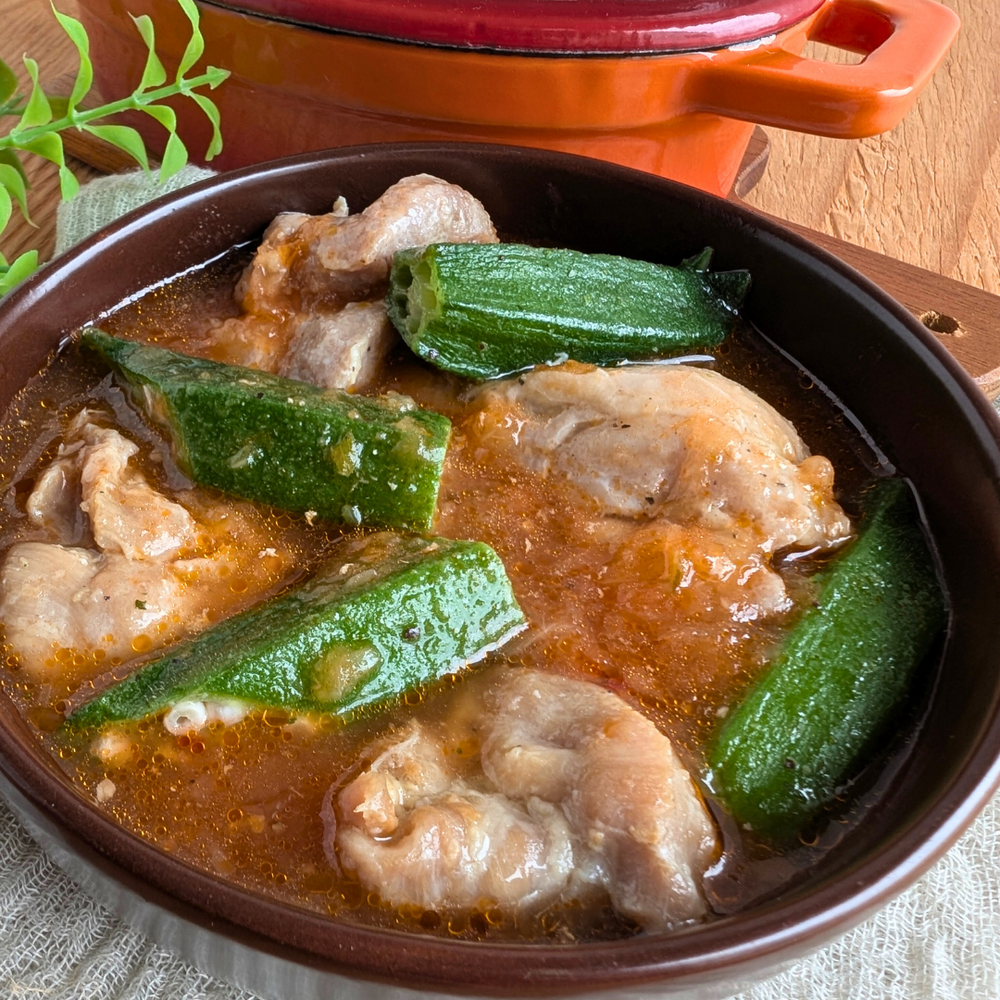 オクラとチキン「ダブル」