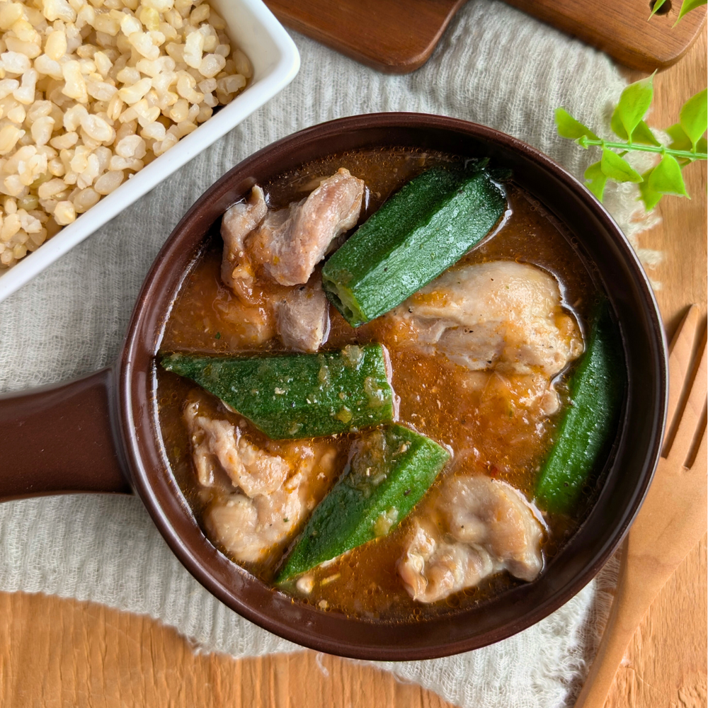 オクラとチキン「S」