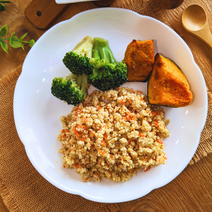 Chicken with Broccoli and Kabocha "Double Mix"