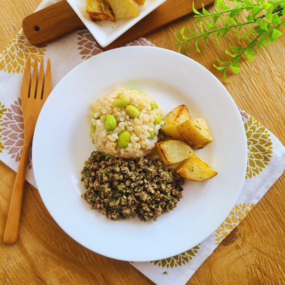 Carne Moída com Batata Assada "S"