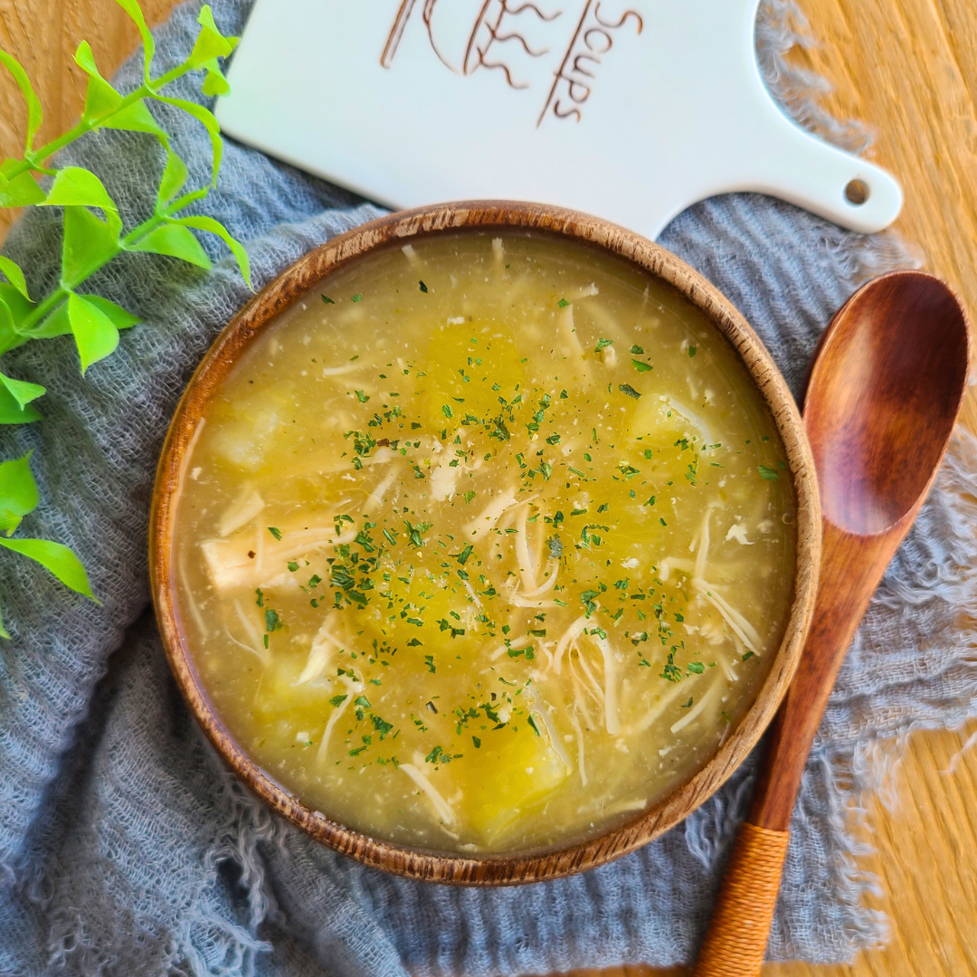 Sopa de Batata Doce com Frango