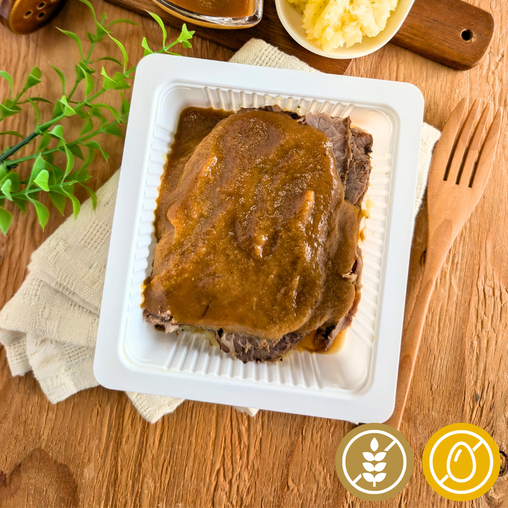 Roasted Beef Brisket with Cassava "Main Dish"