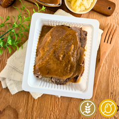 Roasted Beef Brisket with Cassava "Main Dish"