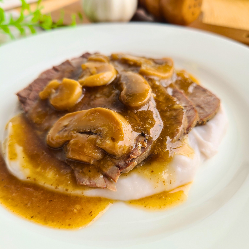 Carne Assada ao Molho Madeira "Mistura Unitária"