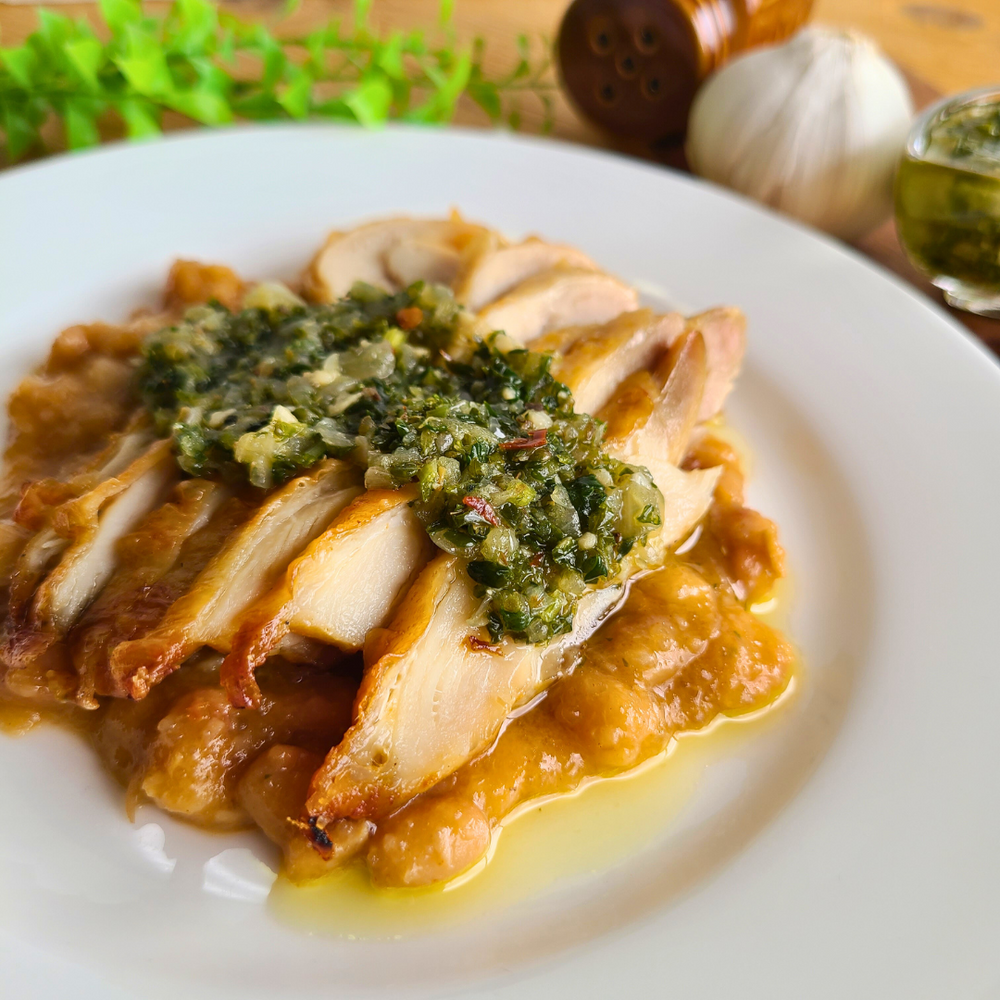 Sobrecoxa Assada ao Chimichurri "Mistura Unitária"