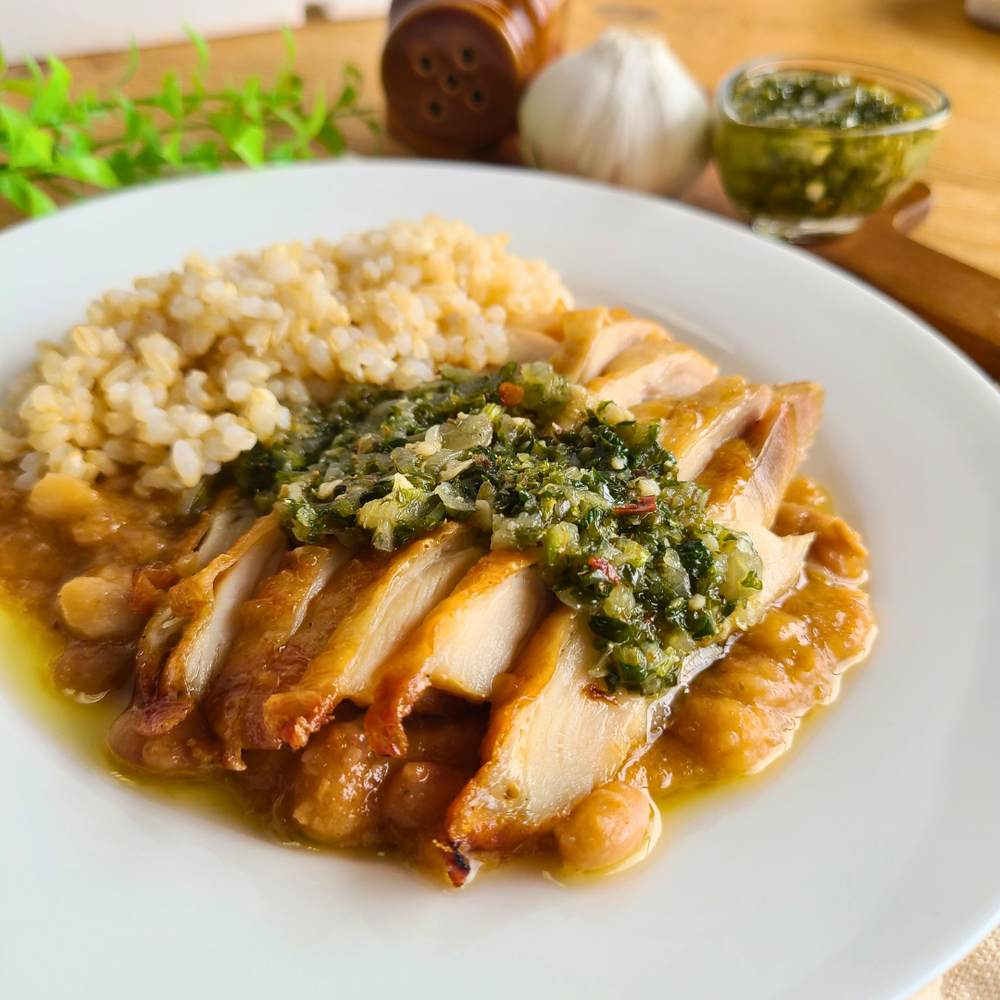 チミチュリソース添えローストチキンもも肉「S」