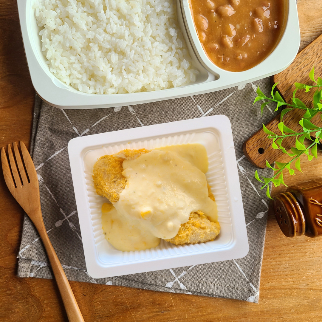 Frango Empanado com Creme de Milho "L"