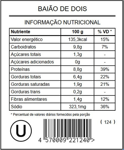 Baião de Dois "Mistura Unitária"