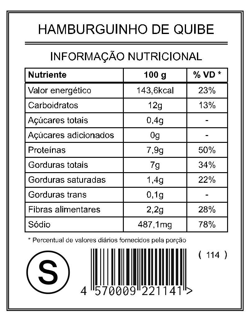 Hamburguinho de Quibe "Completo"