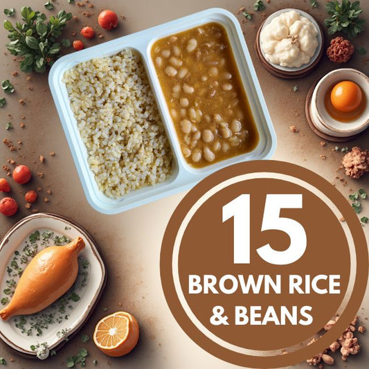 Pacote 15 Arroz Integral + Feijão Carioca "M"