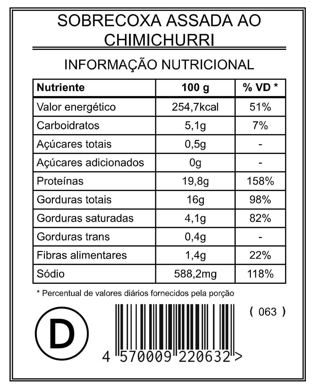 Sobrecoxa Assada ao Chimichurri "Mistura Dupla"