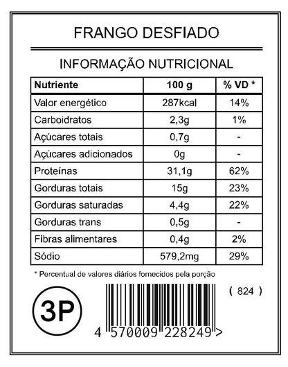 Frango Desfiado (3 Porções)