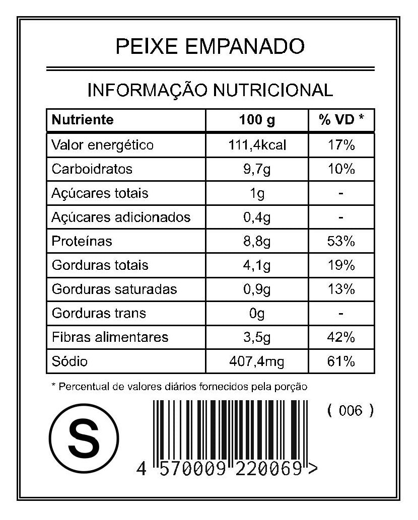 Peixe Empanado "Completo"