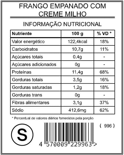 Frango Empanado com Creme Milho "S"