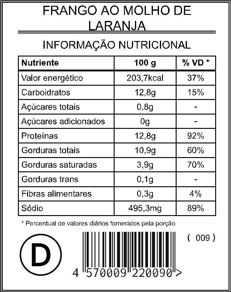 Frango ao Molho de Laranja "Mistura Dupla"