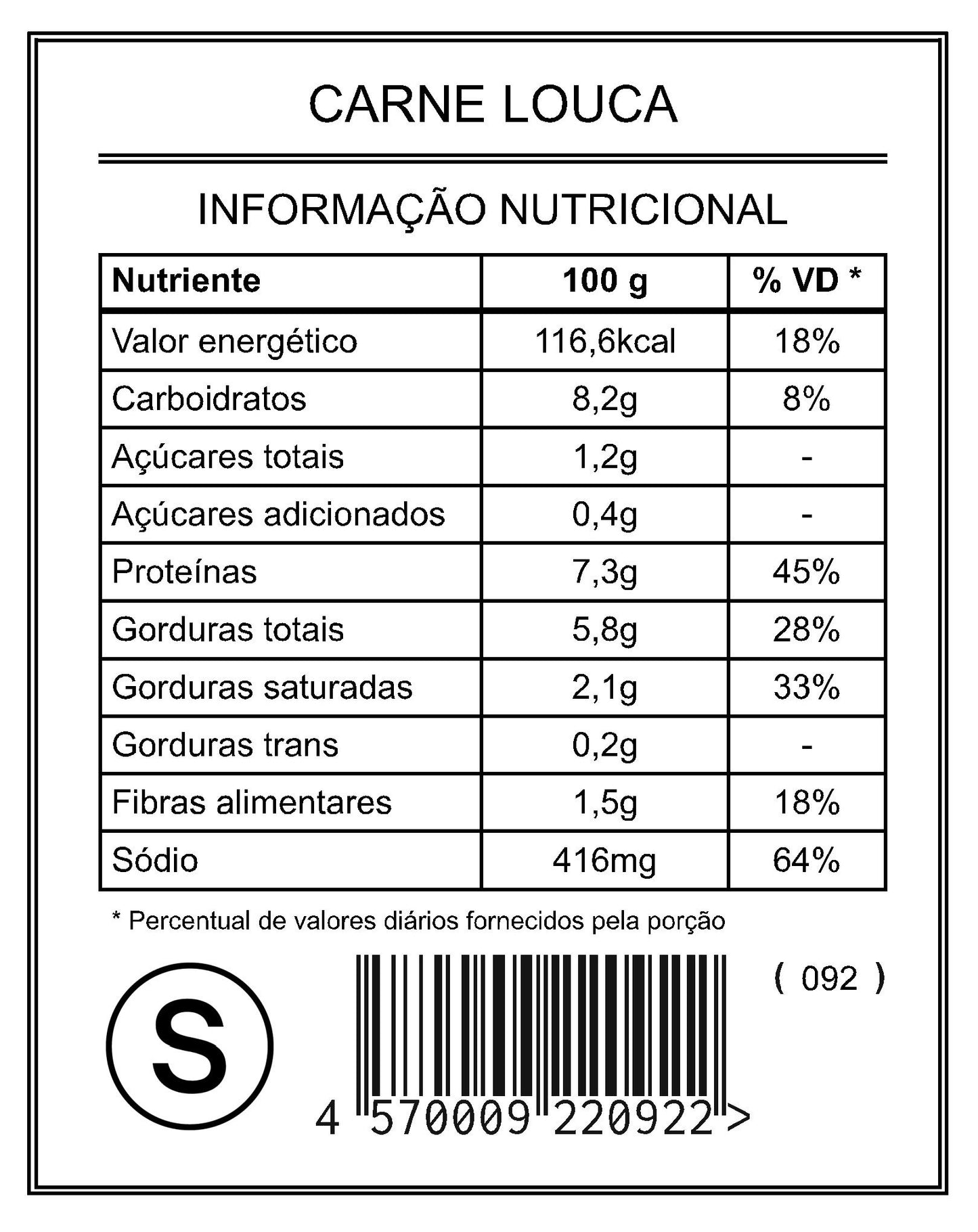 Carne Louca "S"