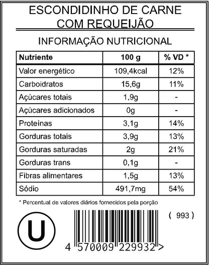 Escondidinho de Carne com Requeijão “Mistura Unitária”