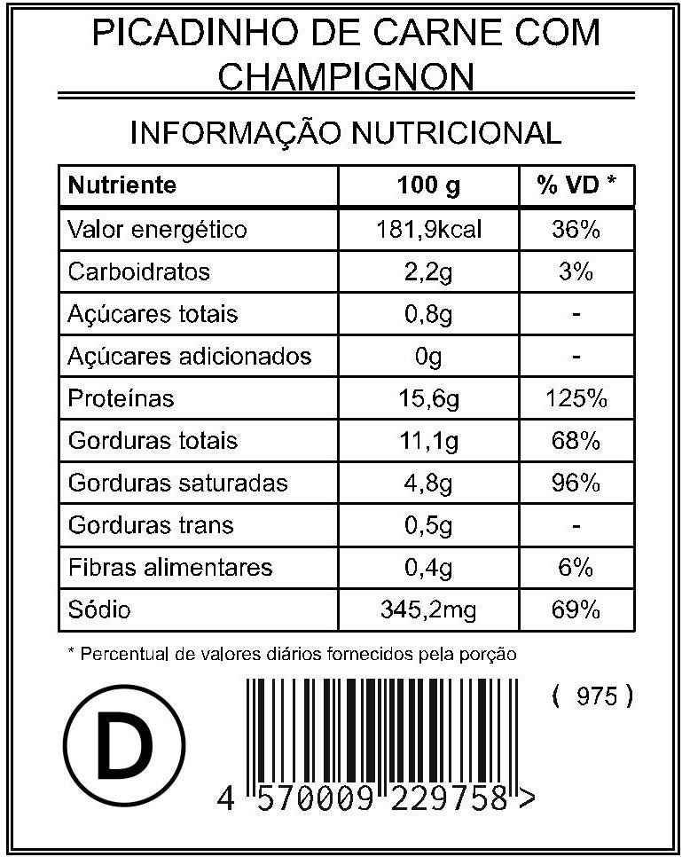 Picadinho de Carne com Champignon "Mistura Dupla"