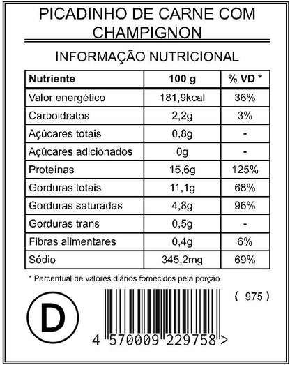 Picadinho de Carne com Champignon "Mistura Dupla"