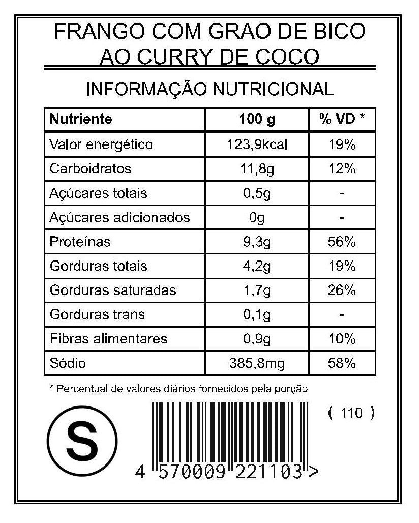 Chicken with Chickpeas in Coconut Curry "S"
