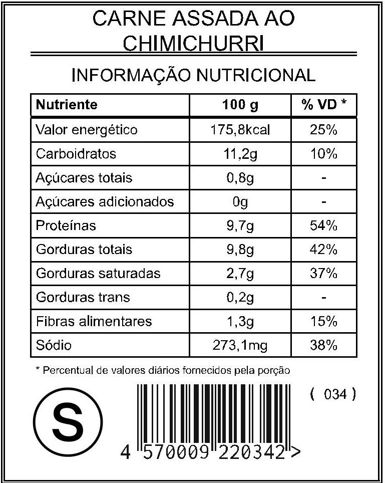 Carne Assada ao Chimichurri "S"