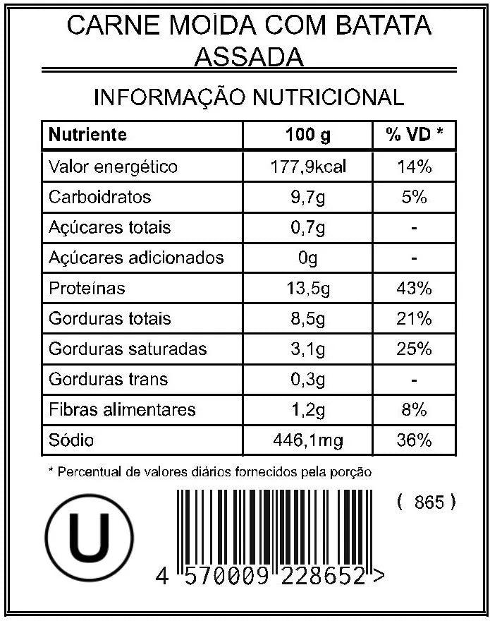 Carne Moída com Batata Assada "L"