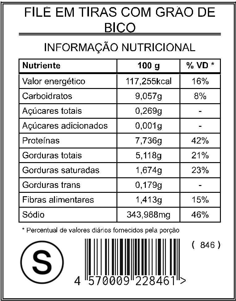 Filé em Tiras com Grão de Bico "S"