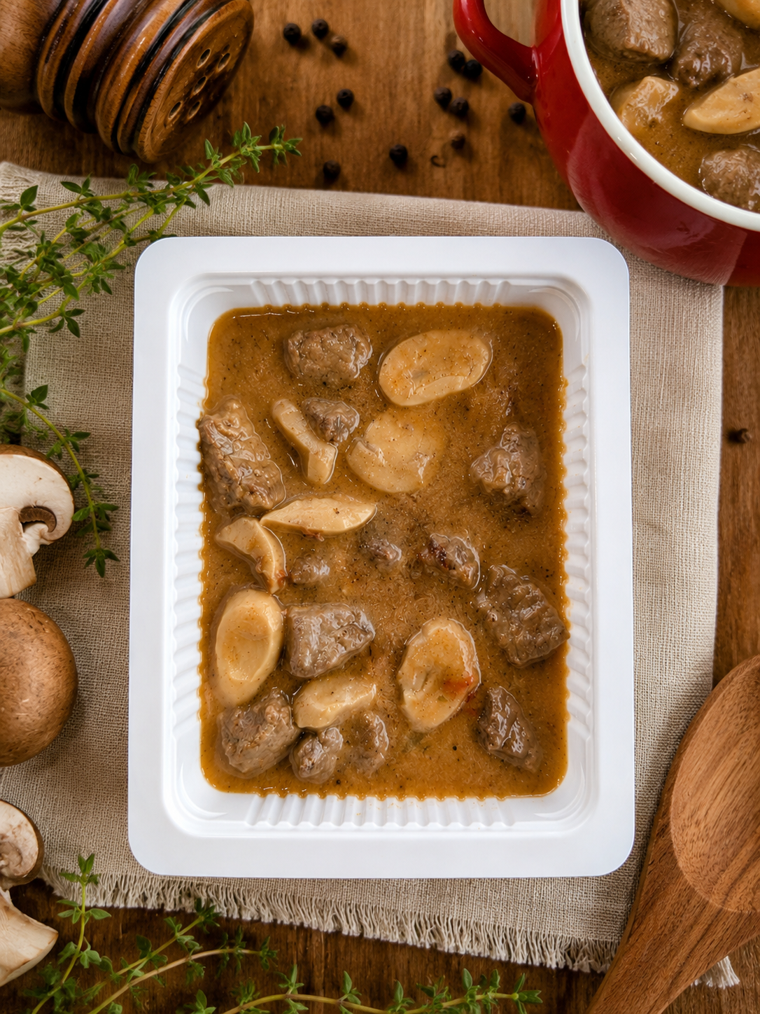 Minced Meat with Mushrooms "Single"