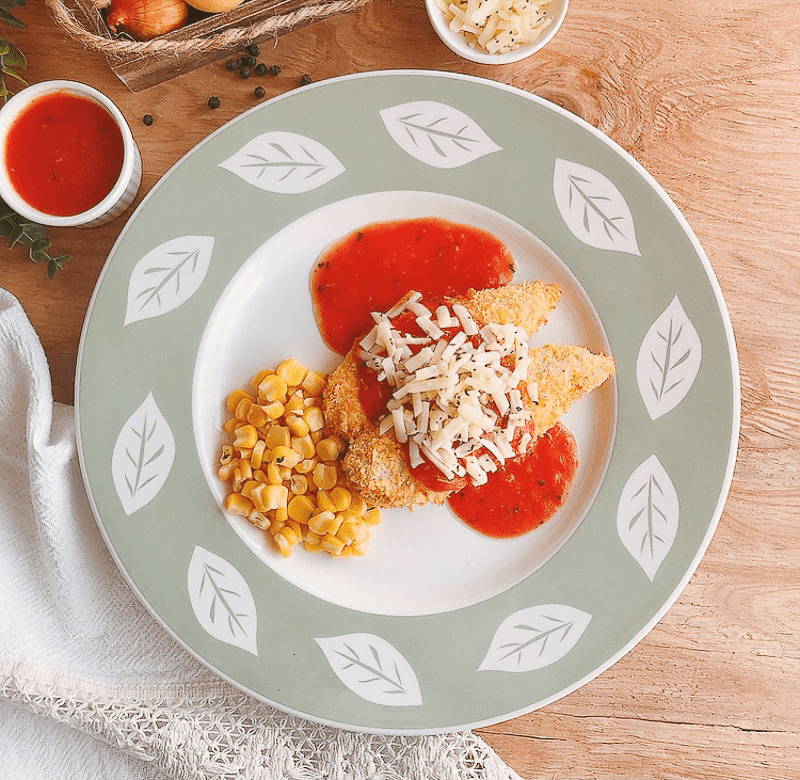 Frango à Parmegiana "Mistura Dupla" - Saúde e Sabor