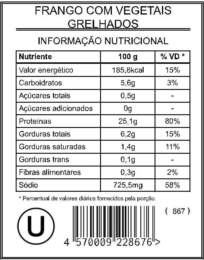 Frango com Vegetais Grelhados "M"