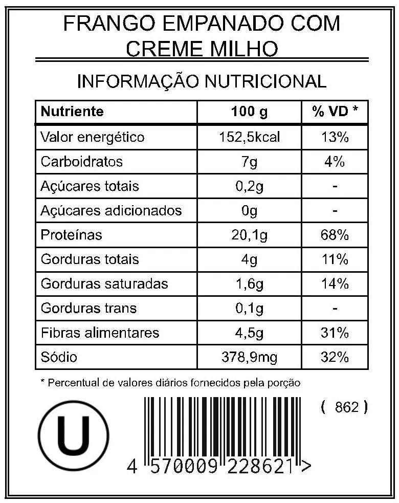 Frango Empanado com Creme de Milho "L"