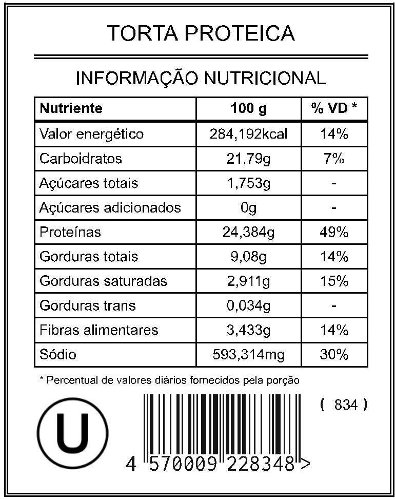 Torta Proteica "Pedaço Unitário" - Saúde e Sabor